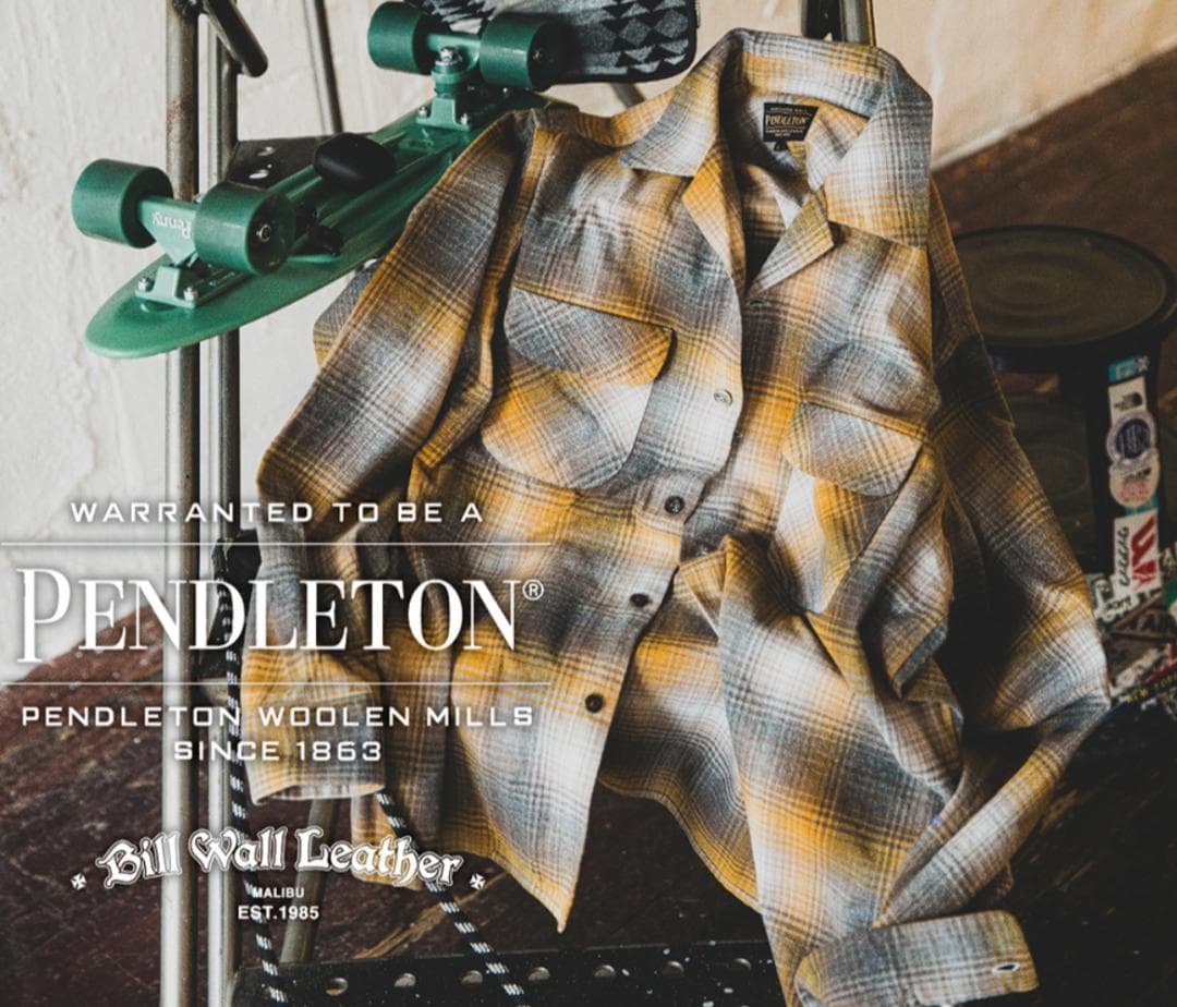 PENDLETON　BILL WALL LEATHER 別注 　ボードシャツ
