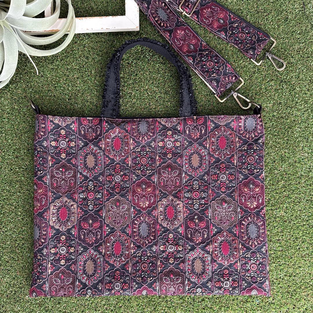 ワンコページ　ショルダー　レッスンバッグ