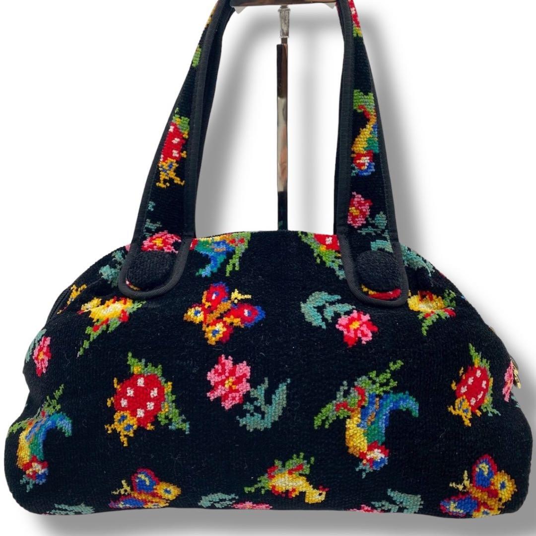 極美品 フェイラー ボストンバッグ ハンド トート ハイジ 腕掛け シュニール