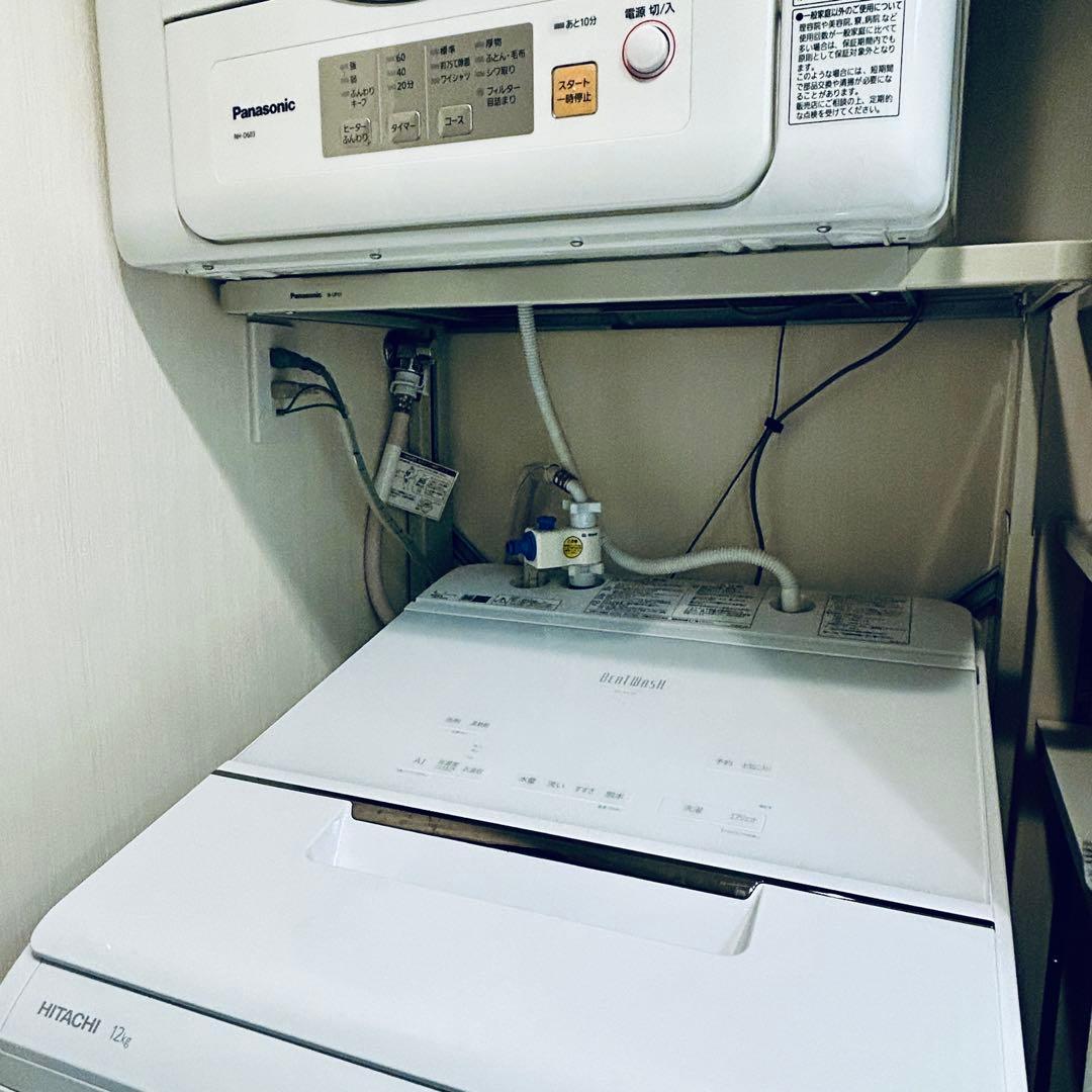 にこ【送料込】パナソニック衣類乾燥機用スライド式ユニット台 N-UF21