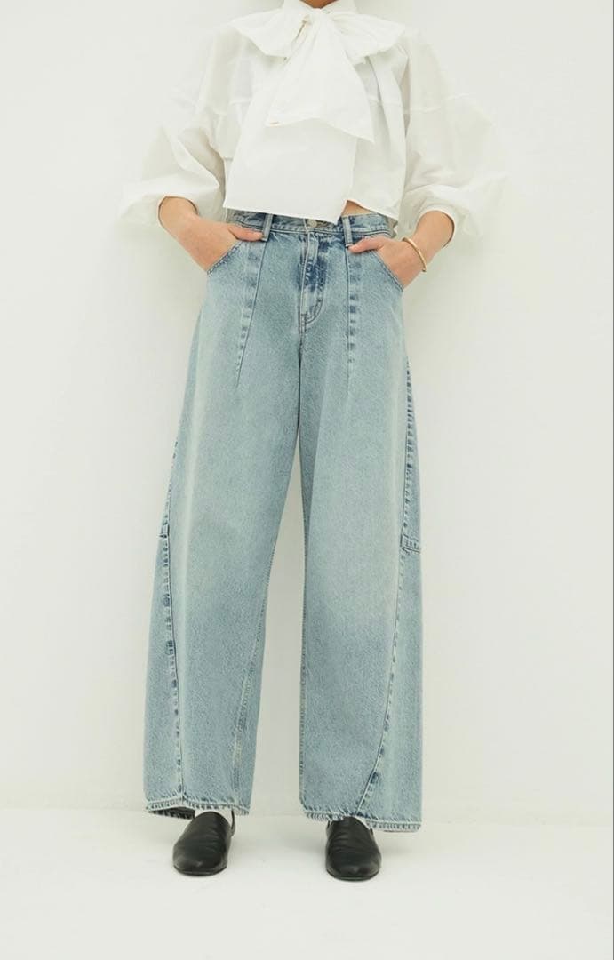 り*み様 CLANE COCOON BULKY DENIM PANTS