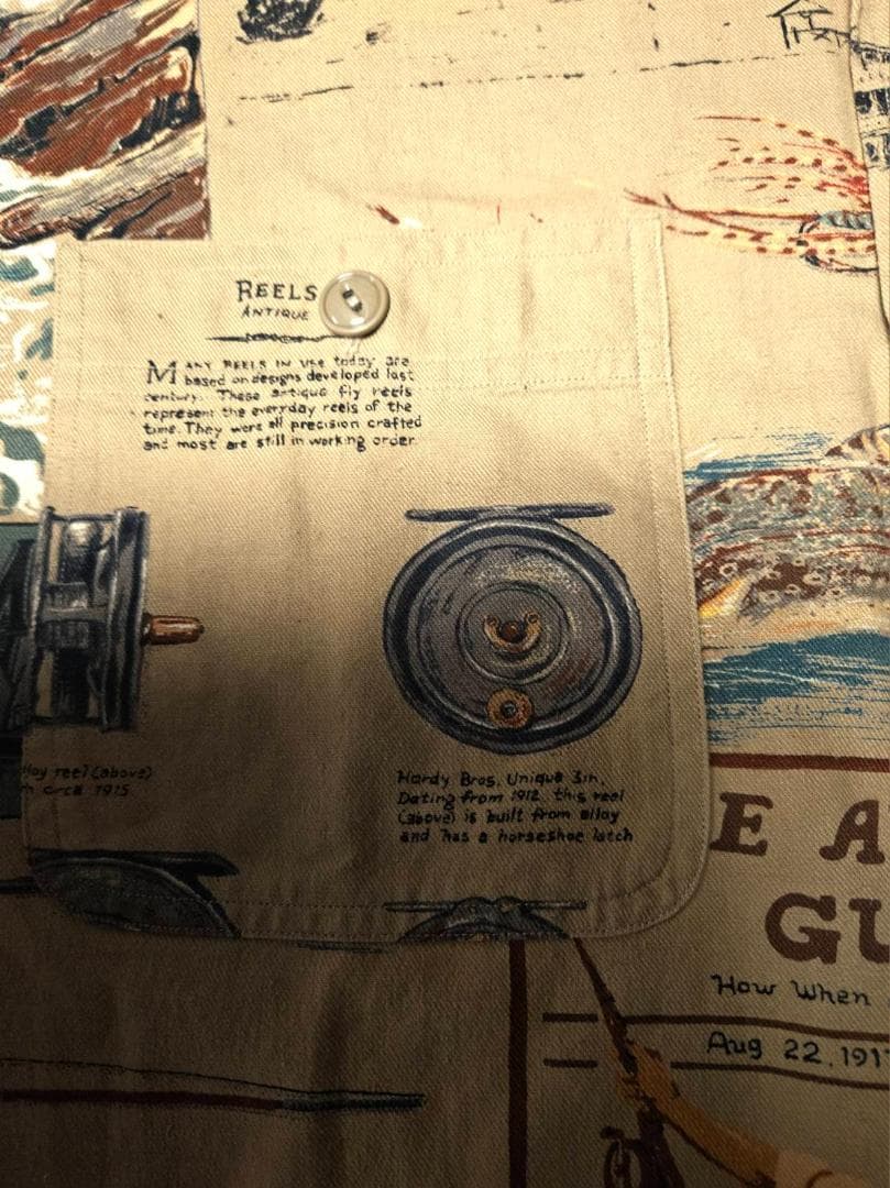 送料無料/美品Polo by Ralph Lauren プリントシャツ Mサイズ