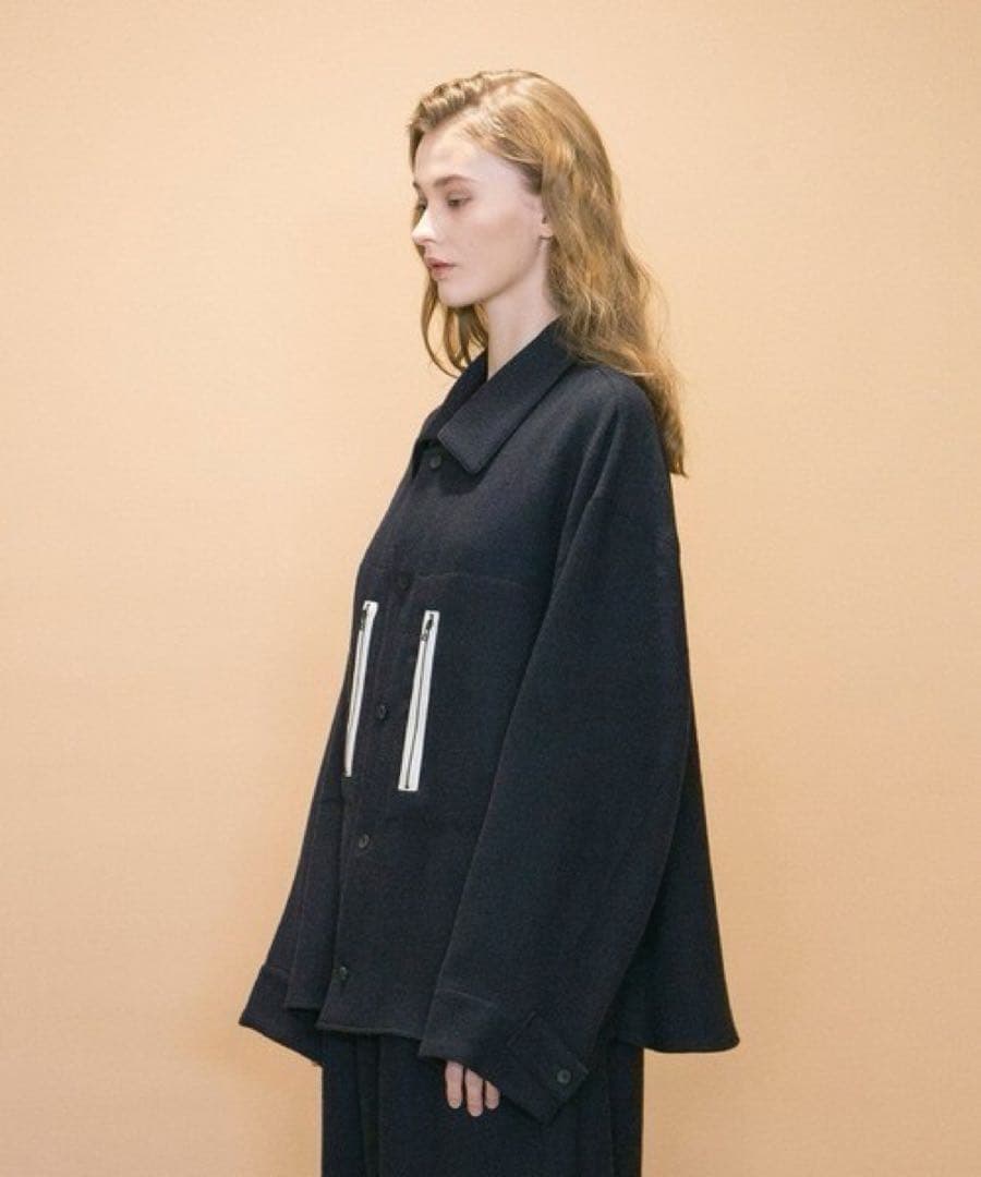 トップス my beautiful landlet WOOL TL OVER SHIRT