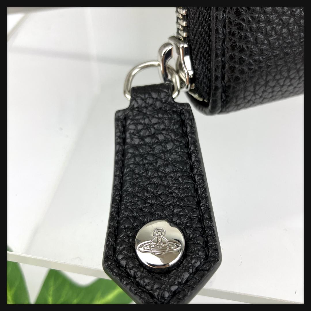 新品未使用　ヴィヴィアンウエストウッド　オーブ 黒　レザー ラウンド　長財布