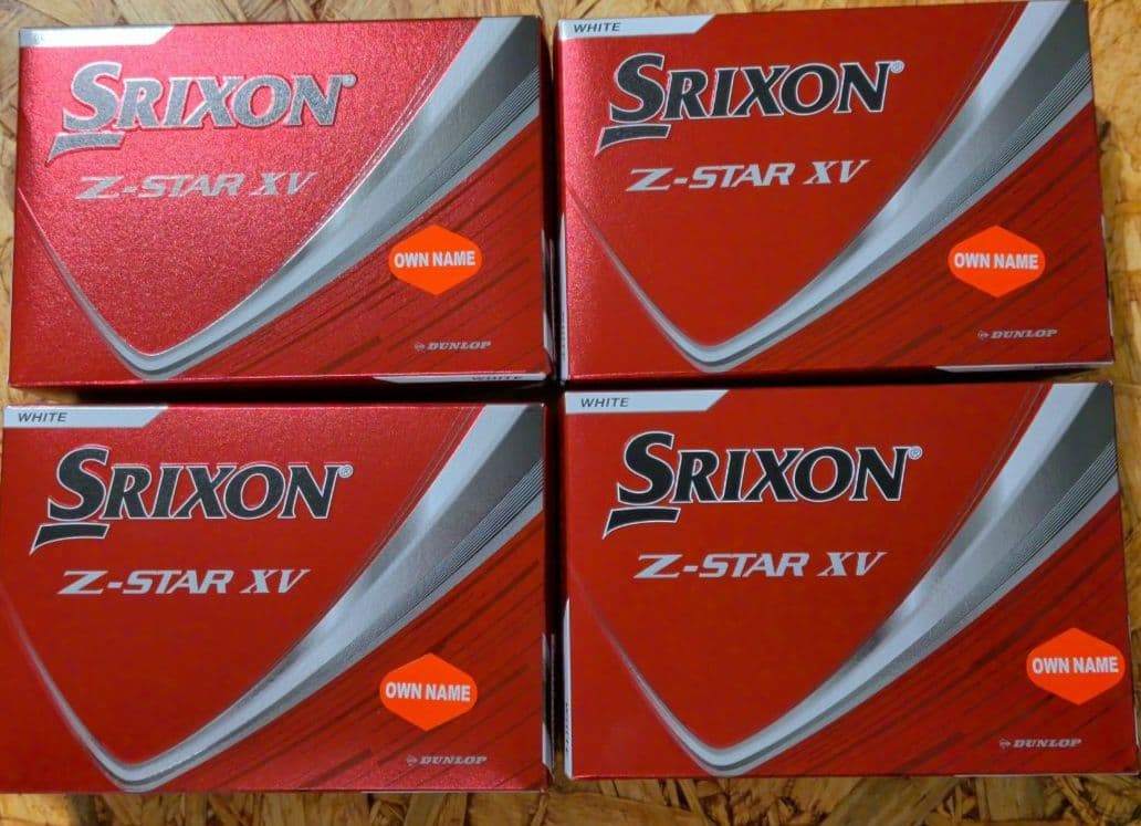 Srixon Z-STAR XV ゴルフボール 6個4箱セット計24個　白色