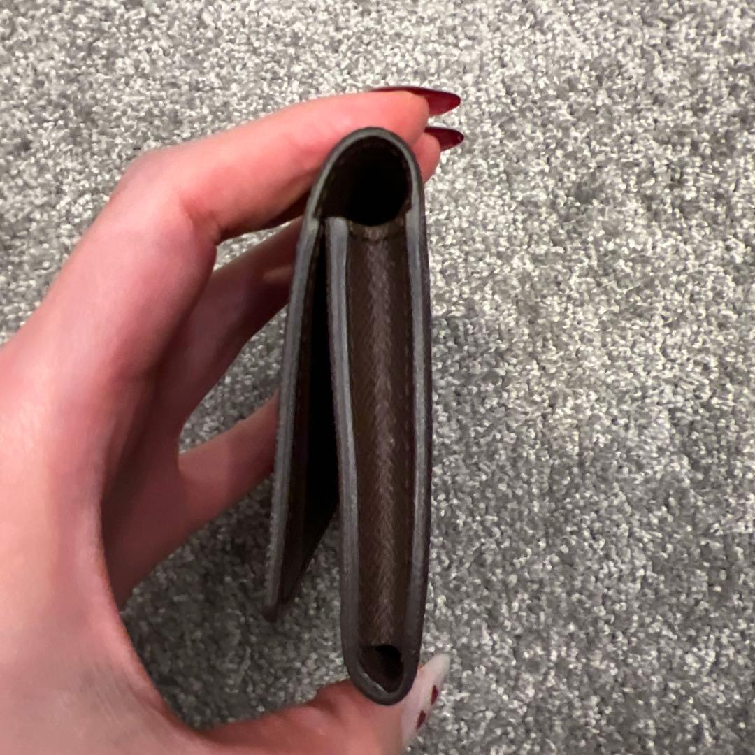 ダミエパターン レザー名刺入れ