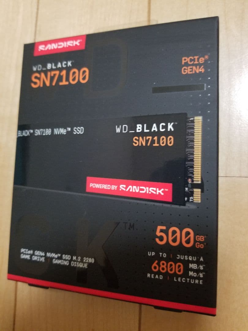 【M.2 SSD】500GB WD BLACK SN7100