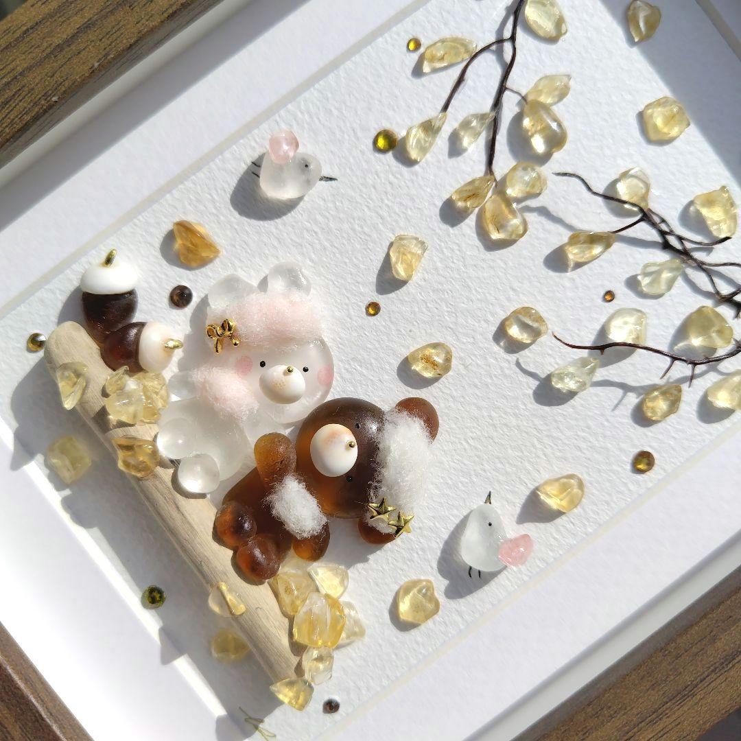 シーグラスアート『 autumn•*¨*•.¸♬︎』他2点