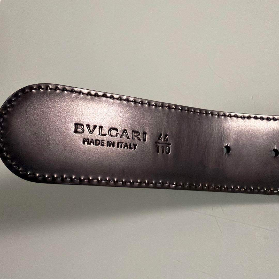 年末限定最終値下げ！ BVLGARI 黒レザー ベルト 42