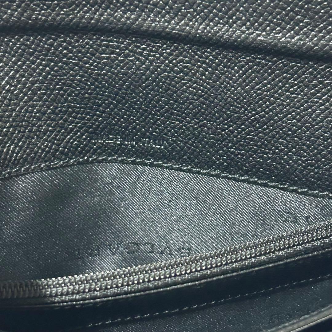 BVLGARI ブルガリ レザー 二つ折り 長財布 レディース メンズ ブラック