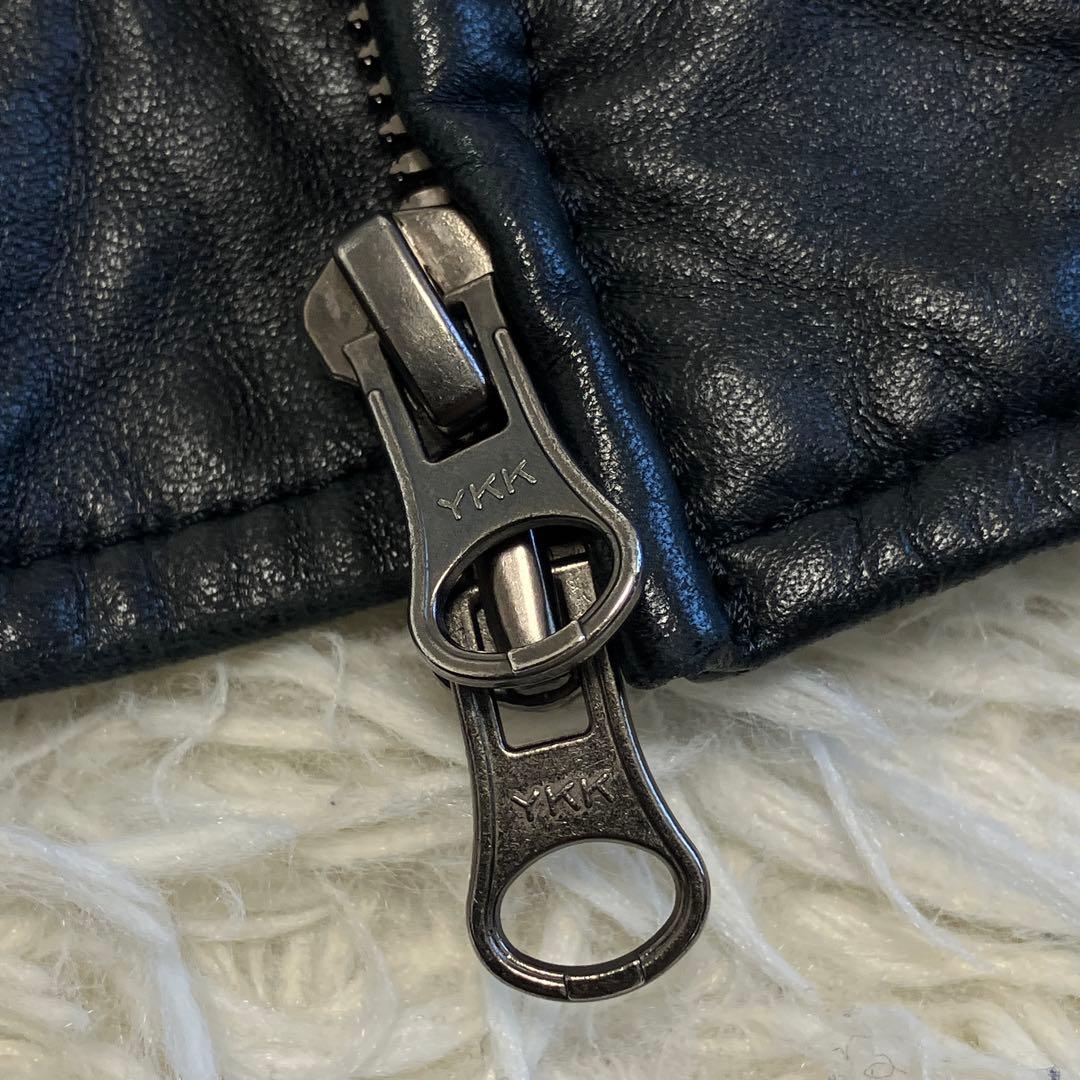 40サイズ✨23区　ラムレザー　シングル　レザージャケット　黒