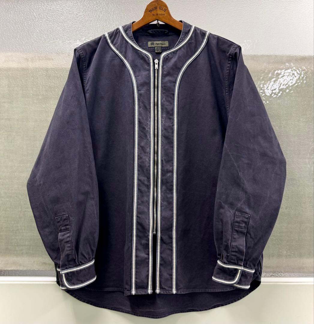 Nigel Caborne ベースボールシャツ-ロングスリーブ 48 チャコール