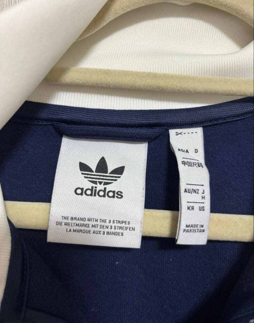 adidas ネイビー ジャージ ジャケット S