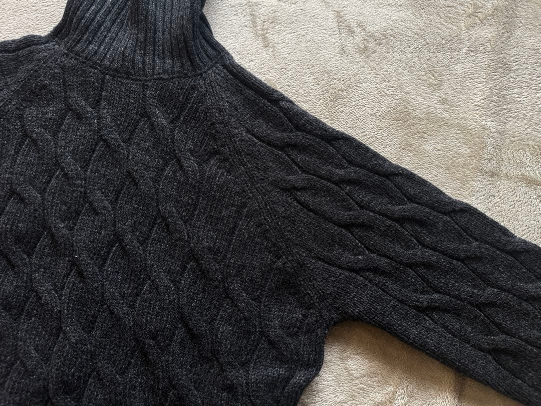 GRAN SASSO ケーブル編 タートルネック ミドルゲージ　新品　50