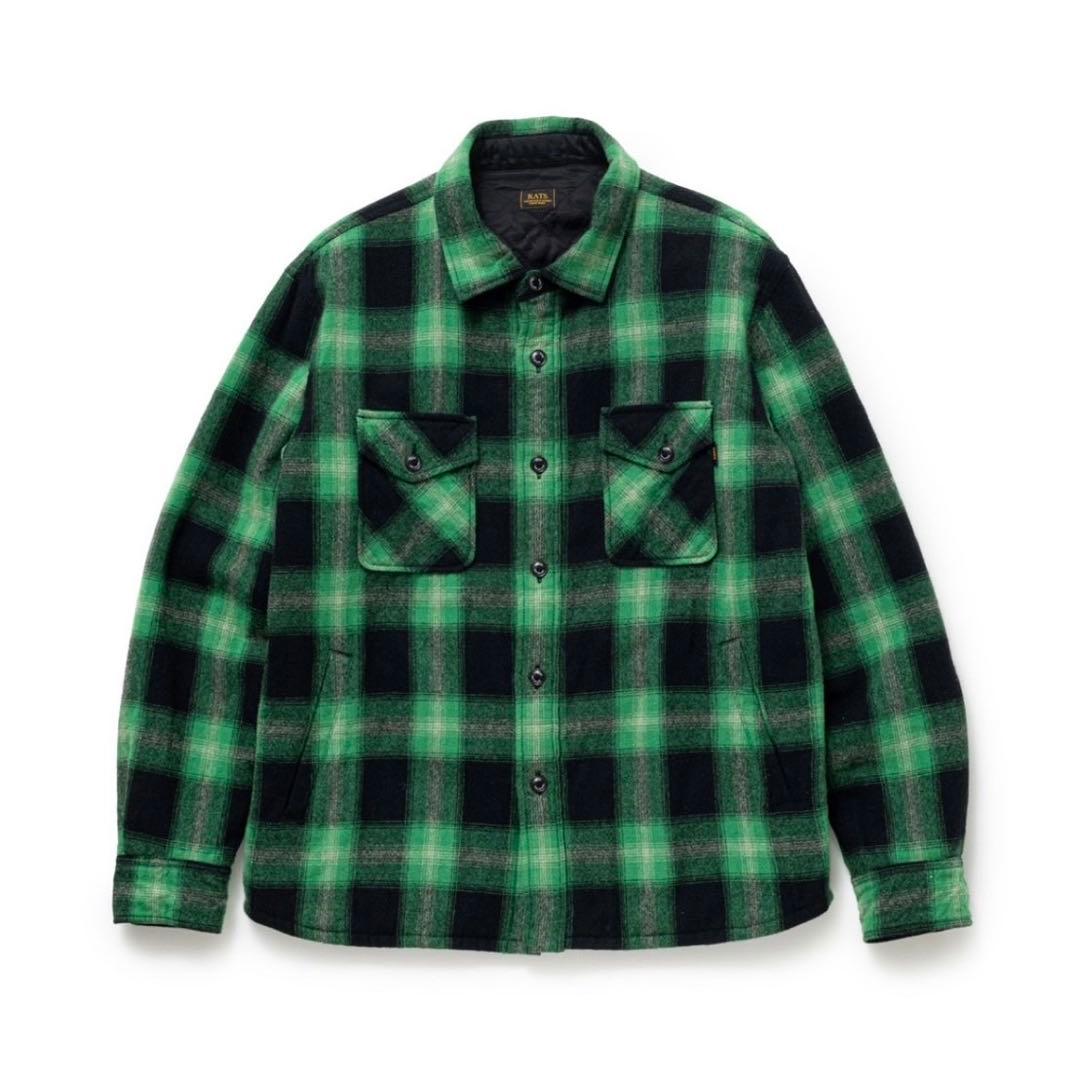 RATS WOOL CHECK SHIRT JKT Mサイズ