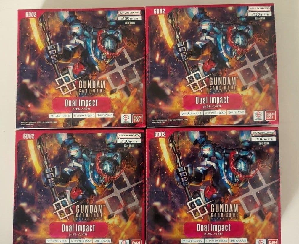 ガンダムカードゲーム　デュアルインパクト　4BOX 新品未開封