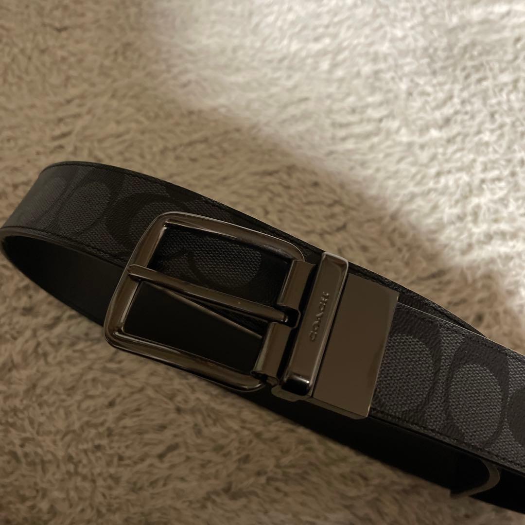 coach シグネチャーベルト　ブラック　77-87　【美品】