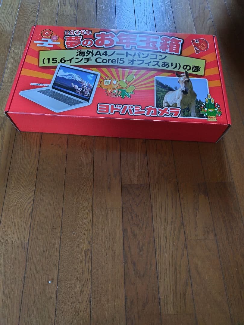 ヨドバシカメラ 夢のお年玉箱 2026 福袋　海外A4ノートパソコンの夢