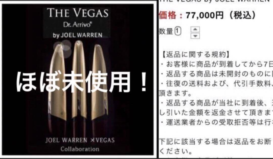ほぼ新品！the Vegas ザ ベガス バイ ジョエルウォーレン 美顔器