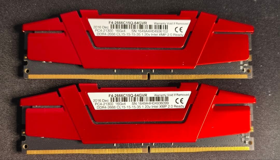 メモリ　DDR4 2666MHz 16GB×2 32GB