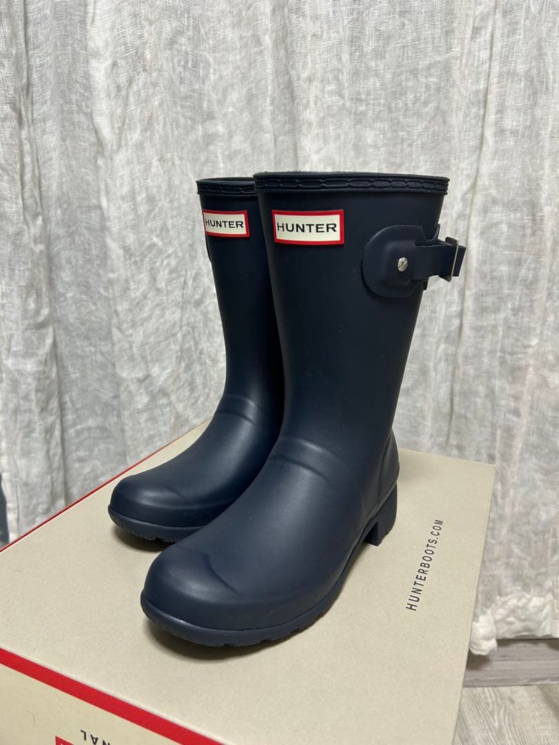 Hunter ハンター レディース ショートレインブーツ 22cm UK3