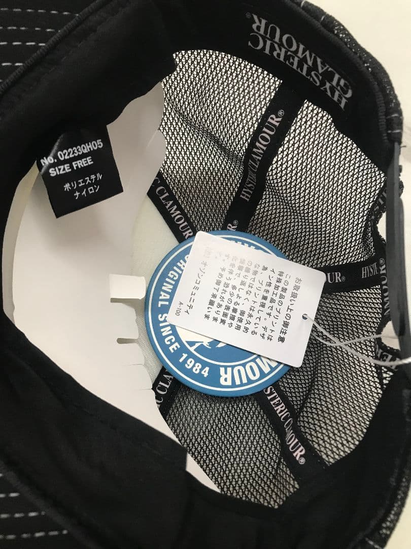 【新品未使用】 ヒステリックグラマー　キャップ　GUITAR GIRL 010