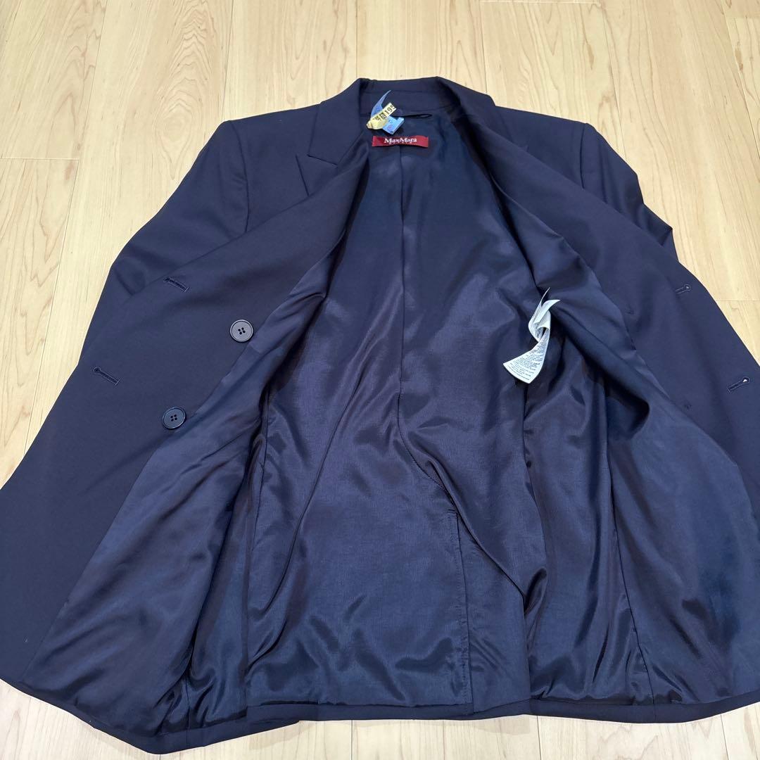 Max Mara ネイビー ダブルブレスト スーツ 上下セット サイズ36