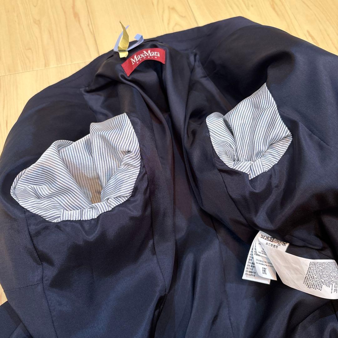 Max Mara ネイビー ダブルブレスト スーツ 上下セット サイズ36