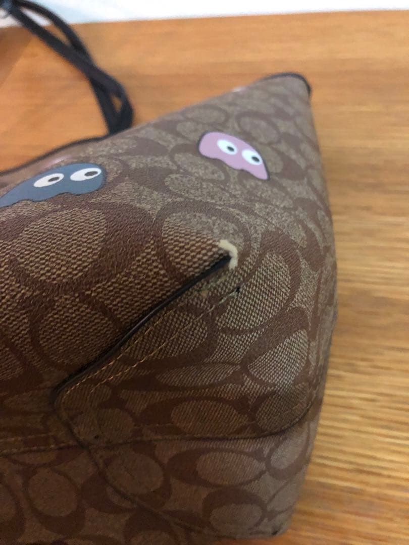 coachパックマンコラボトートバッグ美品