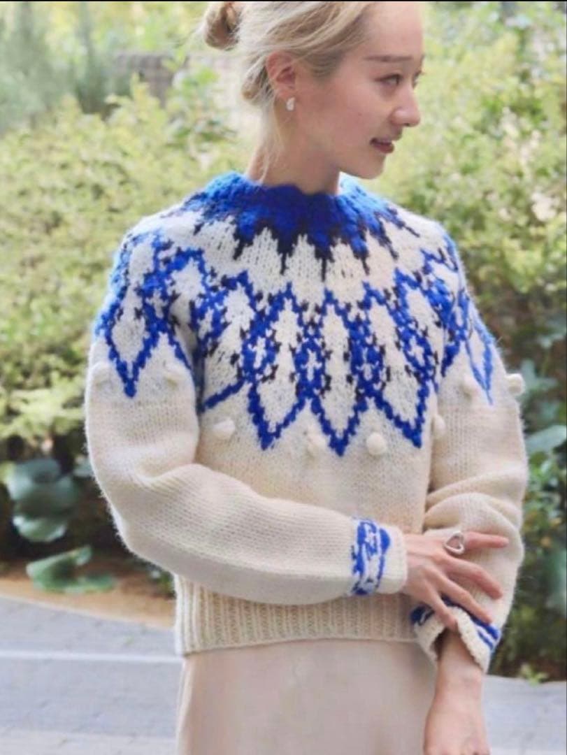 edit for lulu ノルディック柄セーター