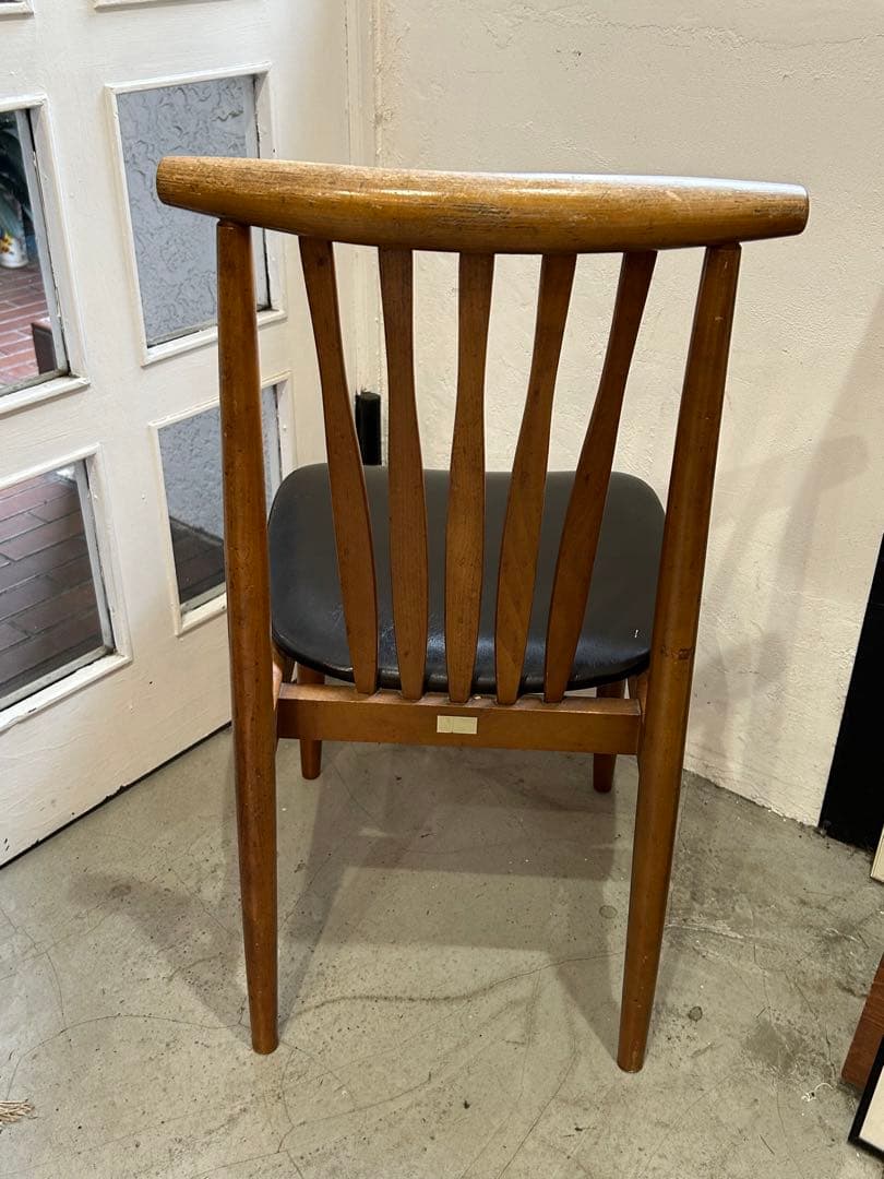 貴重!! 60s 70s ビンテージ 飛騨家具 日進木工　ウッドチェア ②