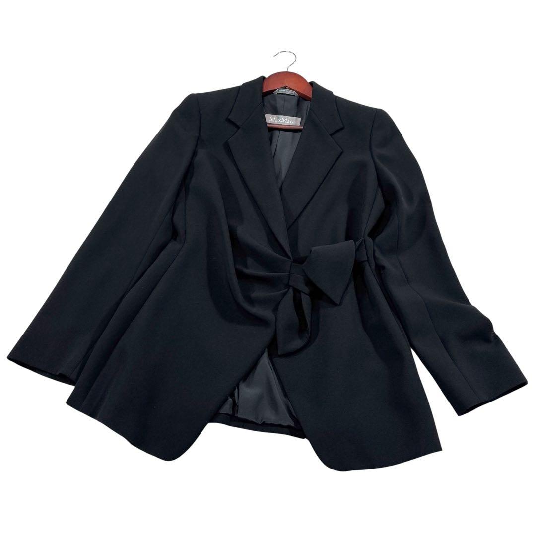 マックスマーラ リボン付き パンツスーツ Lサイズ セットアップ レディース