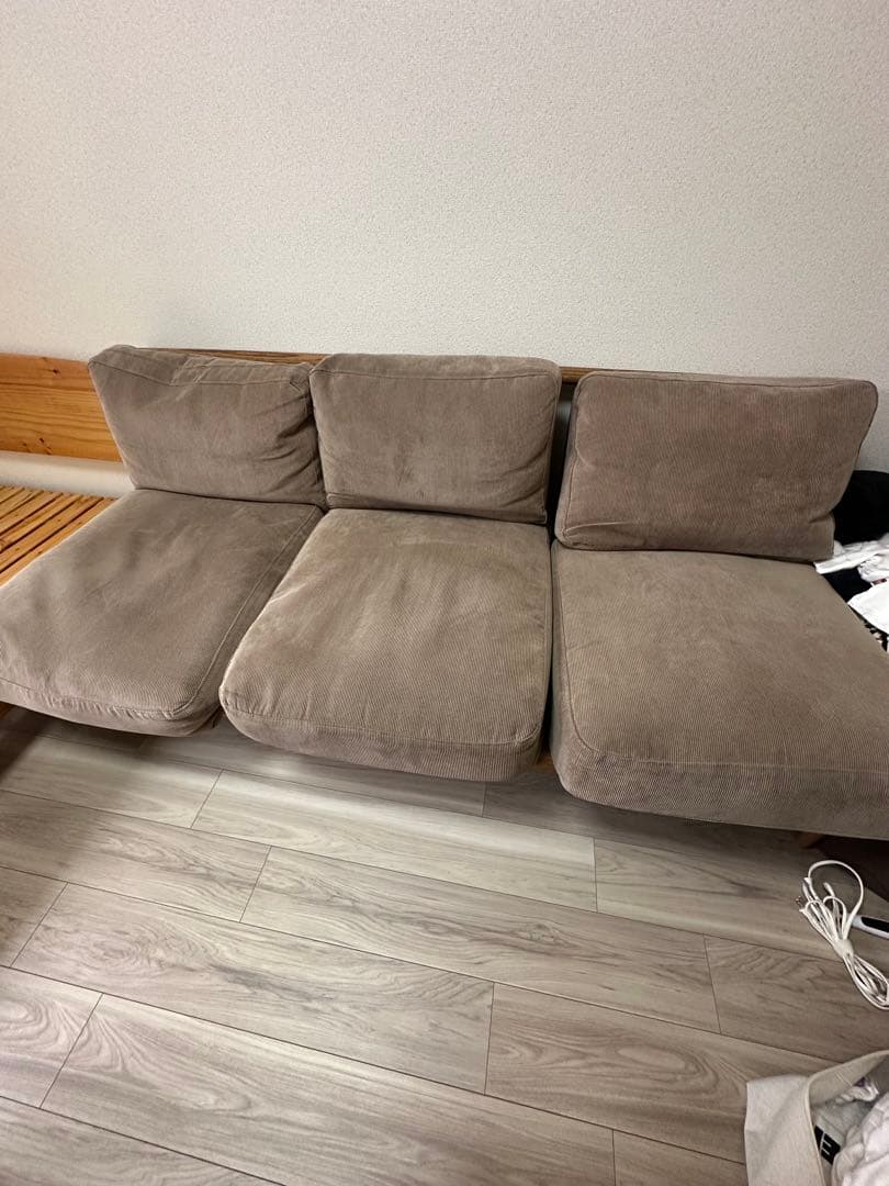 【トマト】momo natural ソファ　3人掛け