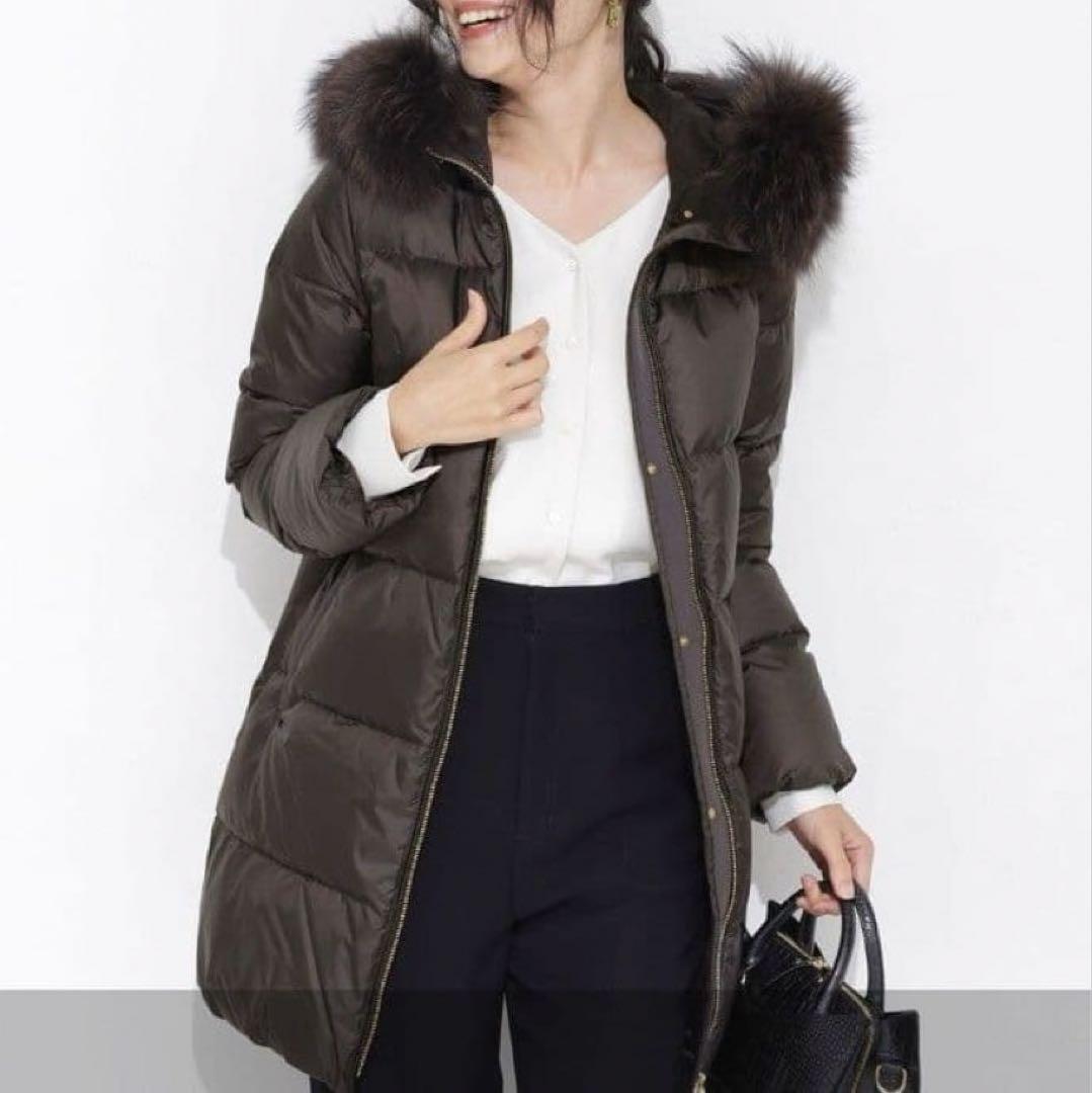 ナノユニバース 西川ダウン ダウンコート 38 クリーニング済 ダウンジャケット