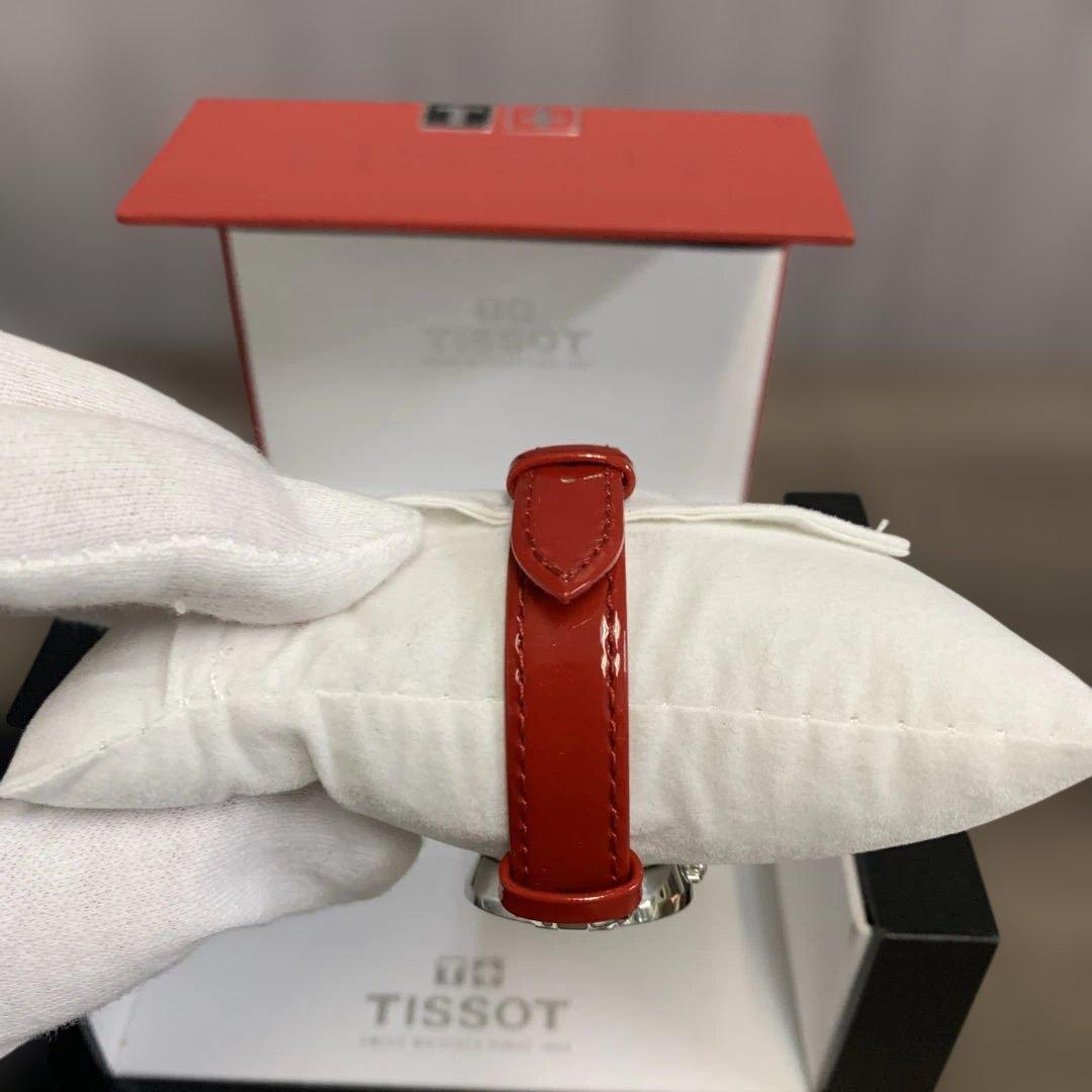m122306m TISSOT 腕時計 ピンキー　レッドレザー　パール