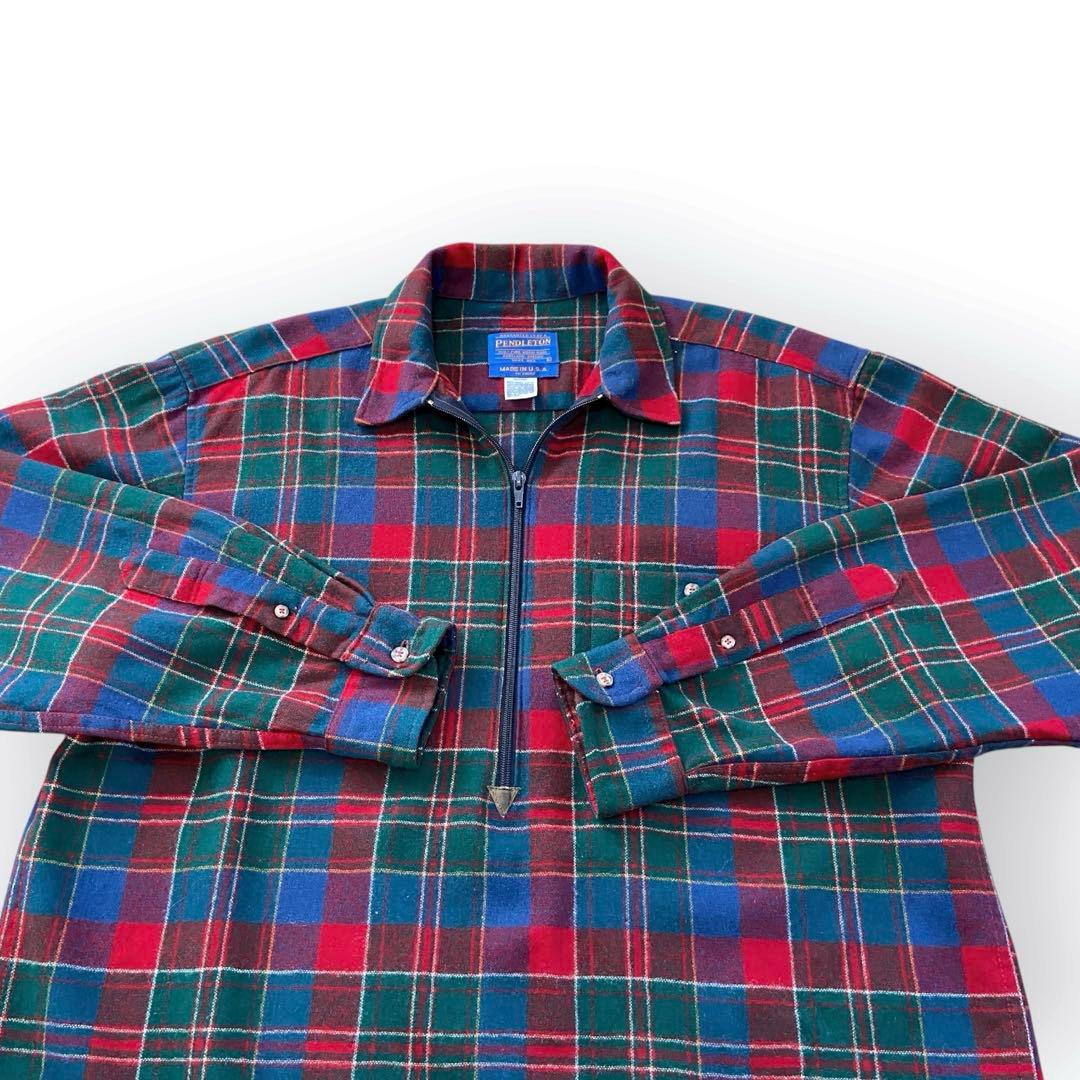 90s PENDLETON ペンドルトン プルオーバー ウール　シャツ USA製