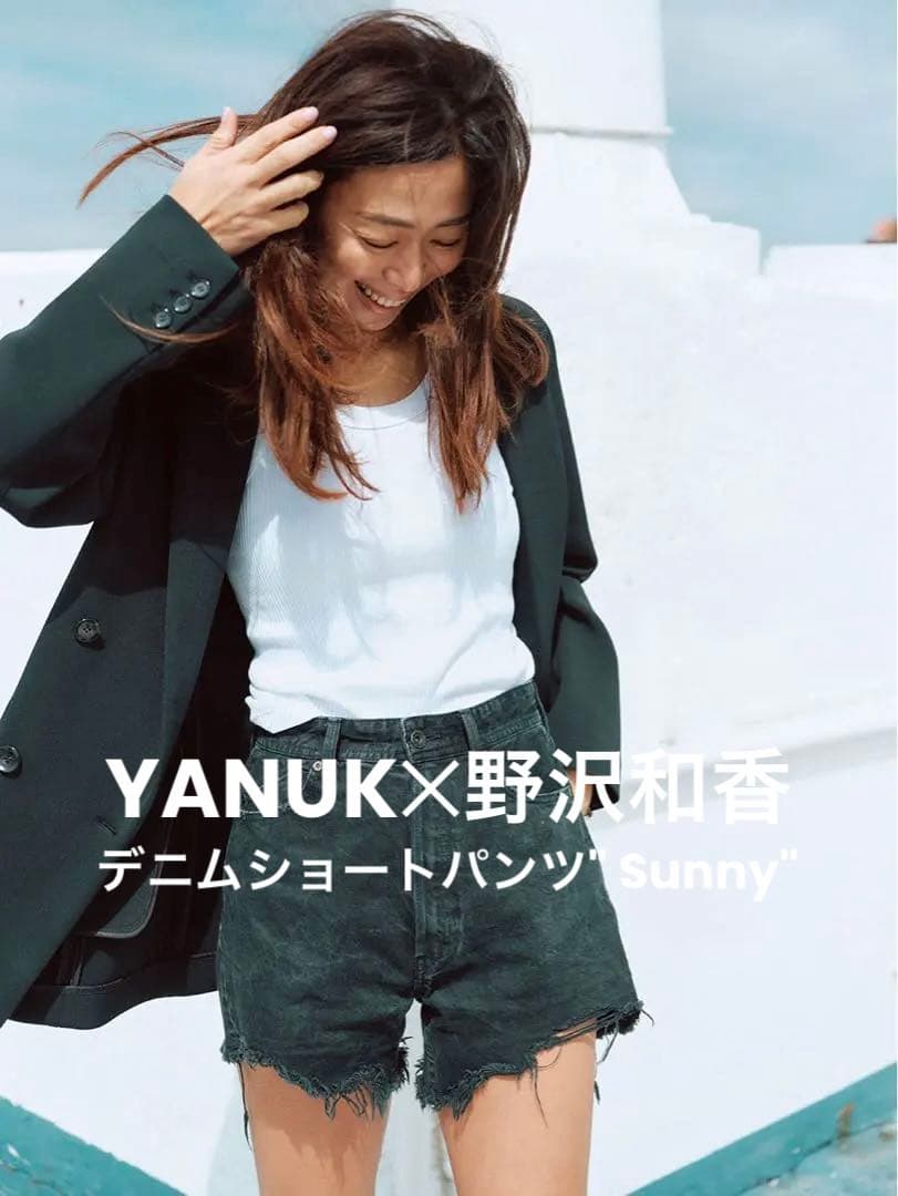 YANUK WAKA NOZAWA コラボ デニムショートパンツ