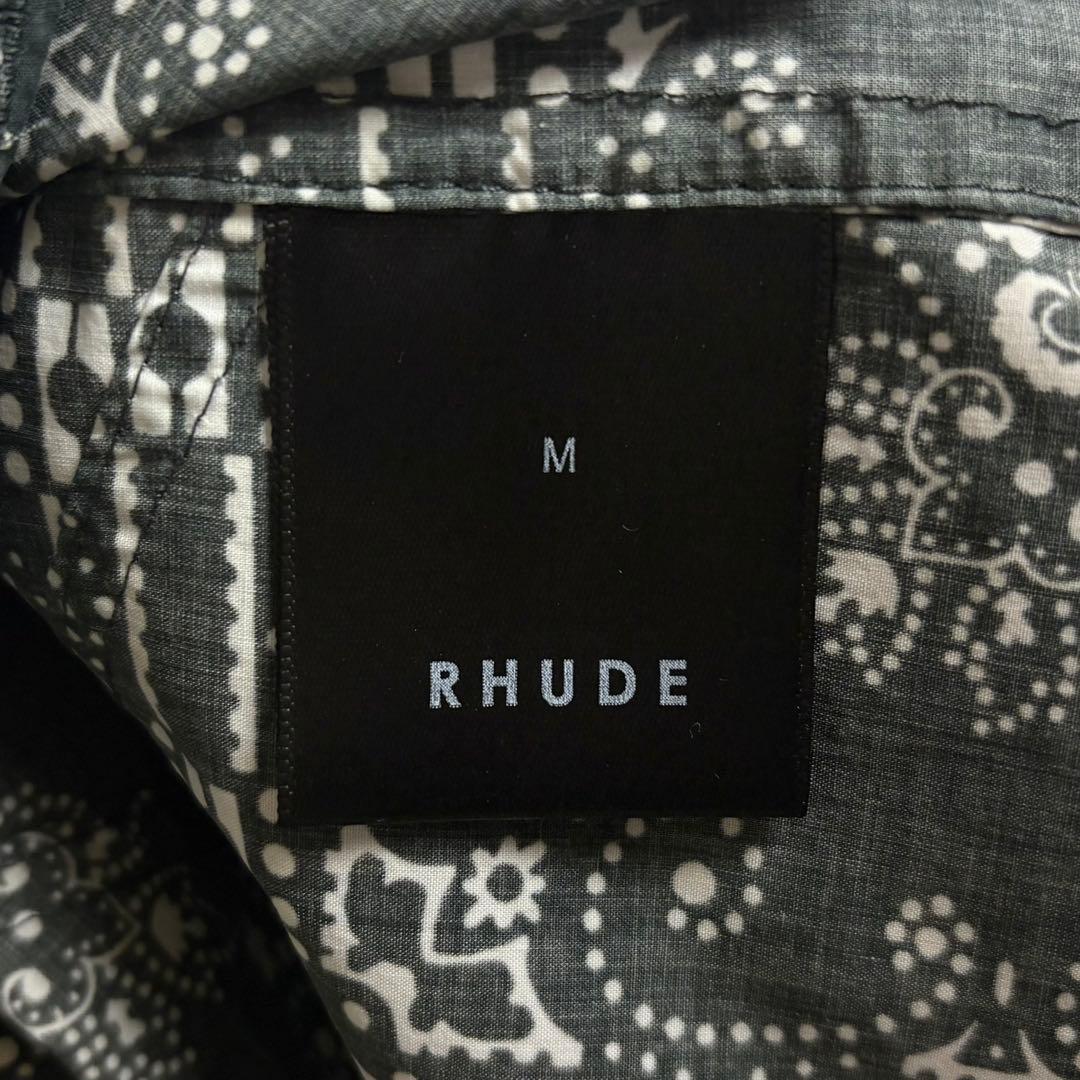 【T-pablow着用】RHUDE☆バンダナ柄パジャマシャツ ペイズリー柄 M