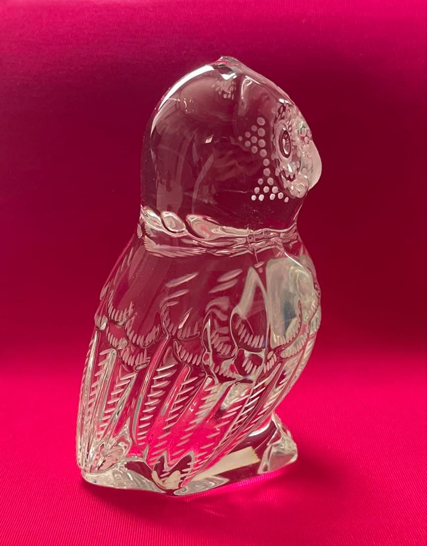 マイセン　クリスタル置物　フクロウ