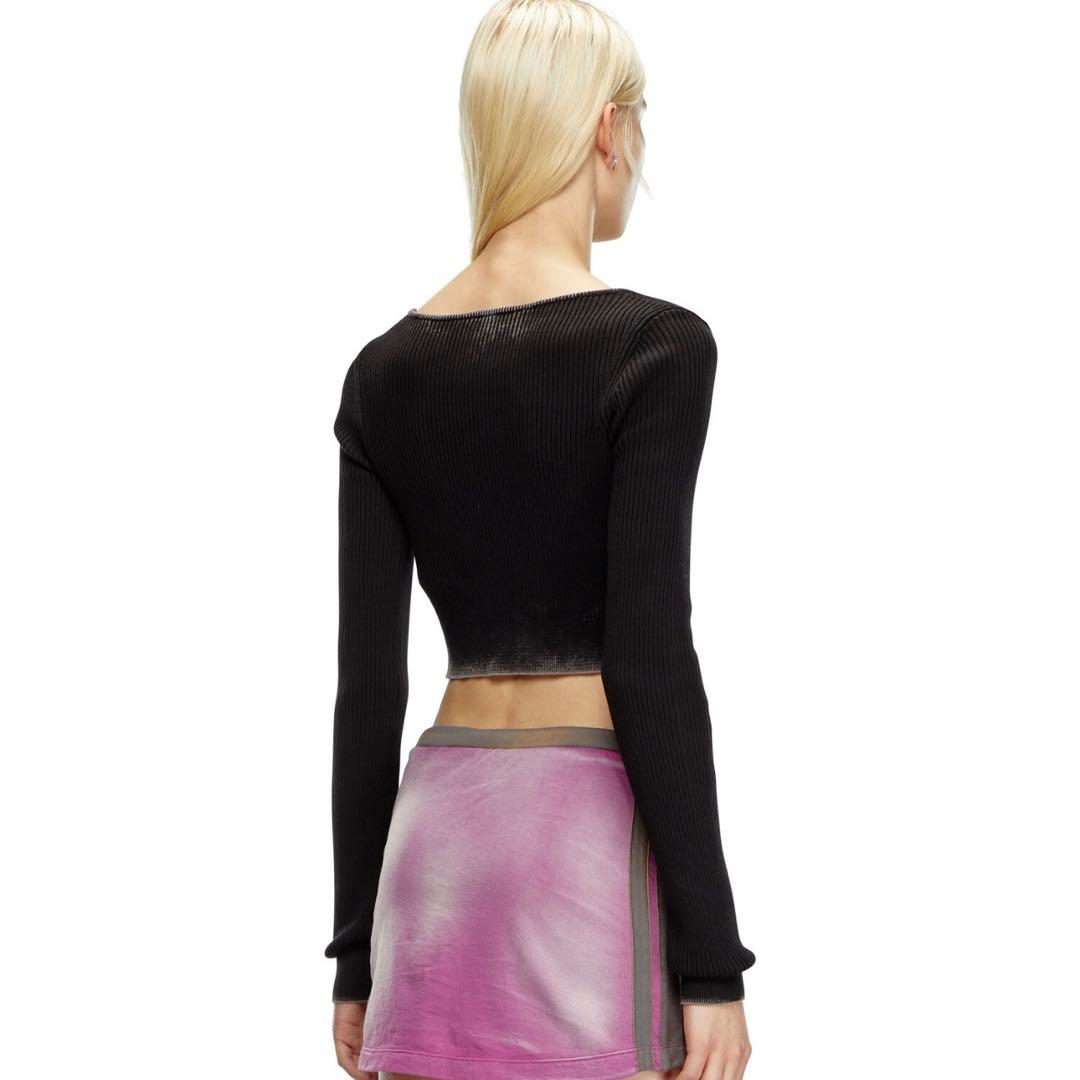 DIESELディーゼルニットカーディガン　dロゴ　M-Latina Mサイズ