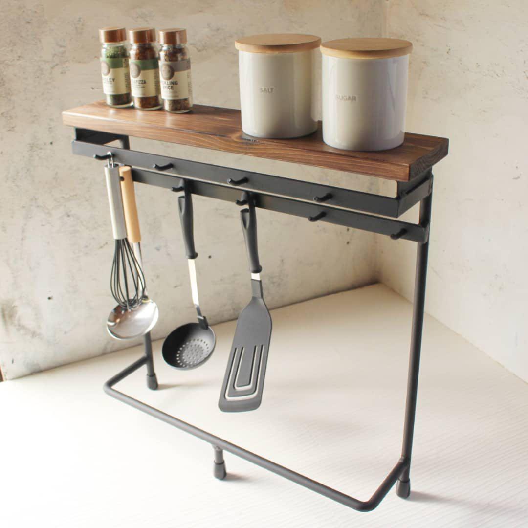 アイアンキッチン小物掛け