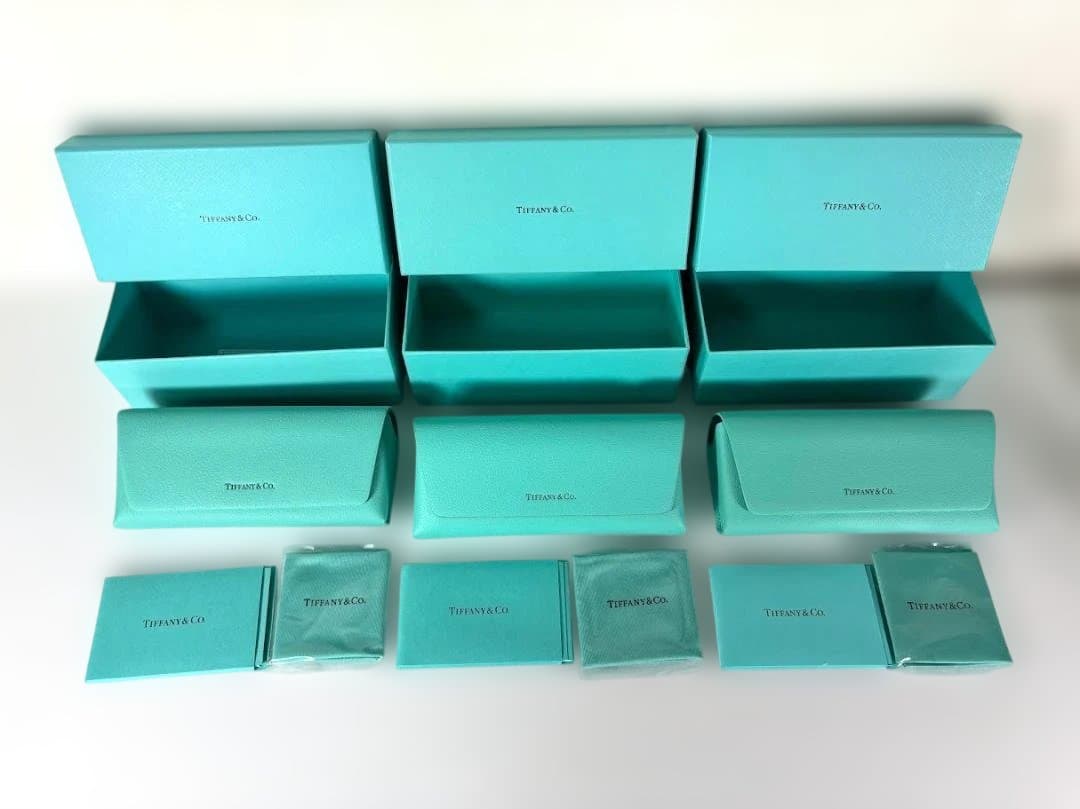 TIFFANY　ティファニー　空メガネケース、空箱　3セット　新品自宅保存品