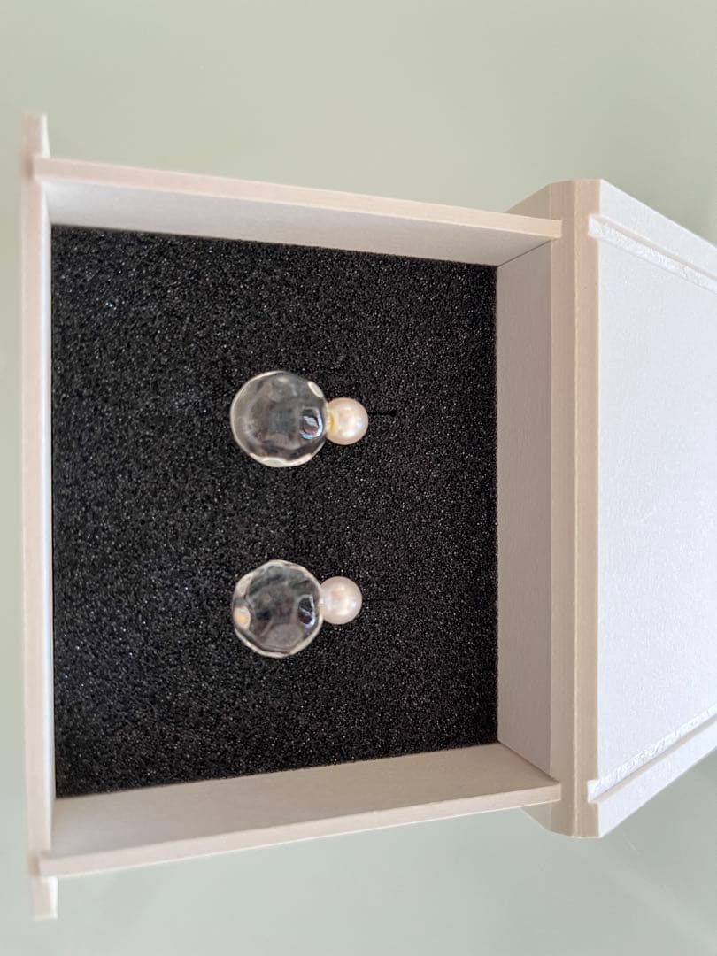 ［新品］HARIO Lampwork Factory パール　ガラス　ピアス