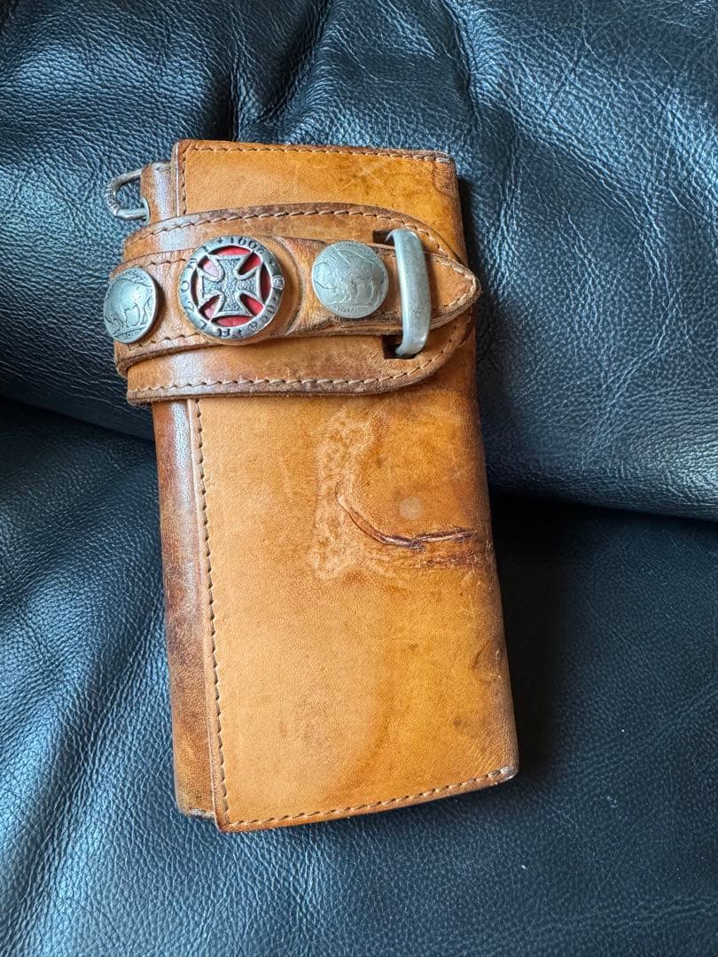 ｇ*ｉ様 アルズニ　長財布　希少焼印入りライダース