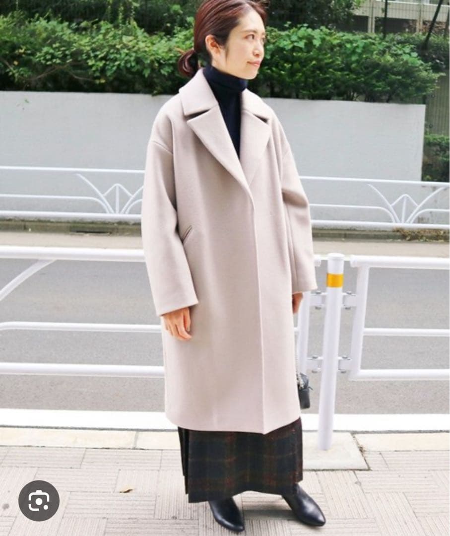 IENA MANTECOオーバーサイズ チェスターコート