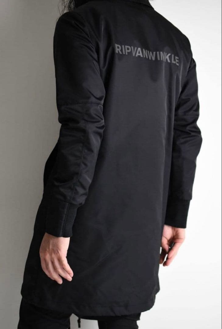 ripvanwinkle ロングコーチコート ベンチコート黒 サイズ5 日本製