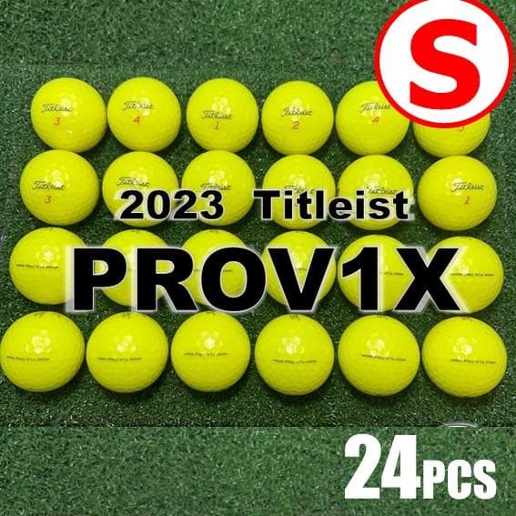 【S116】Titleist PRO V1X 黄 23年 ロストボール 24球