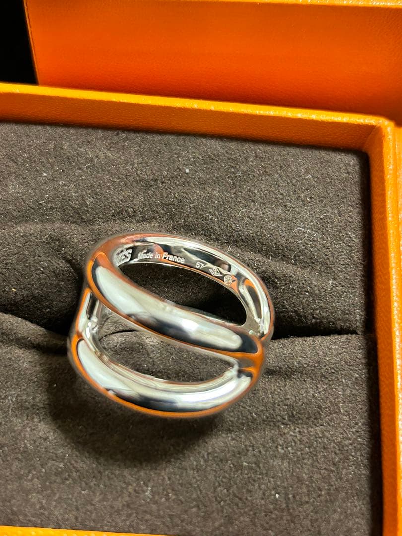 【新品未使用】HERMES オスモズ PM57（日本サイズ:17号相当）