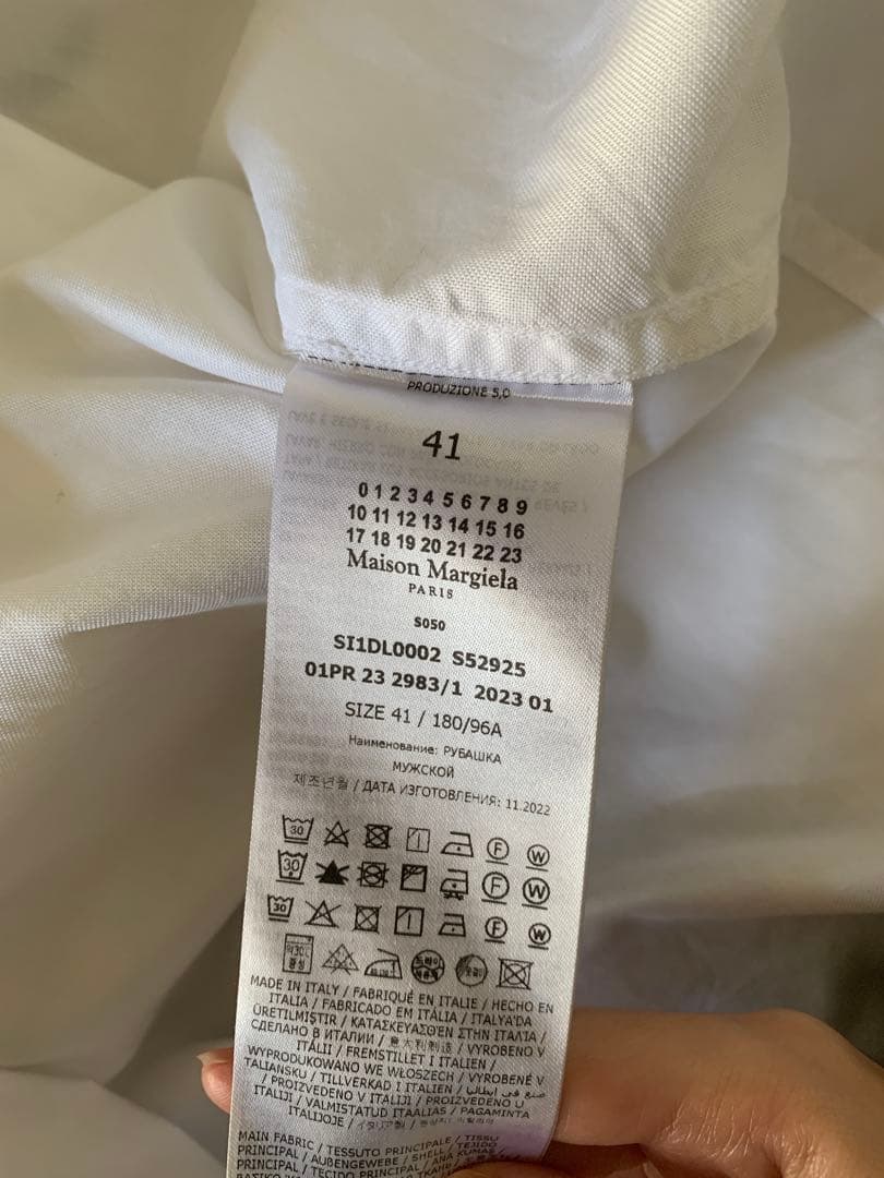 k.y08014  Maison Margiela 長袖シャツ