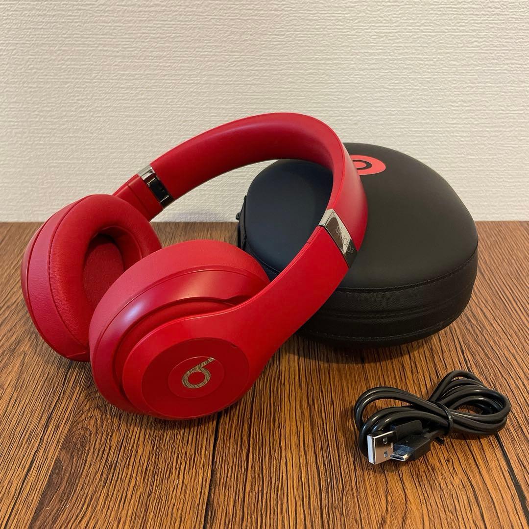良品⭐️BEATS STUDIO3 WIRELESSレッド赤
